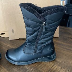 Totes Jazzy Black mid winter boots sz 6